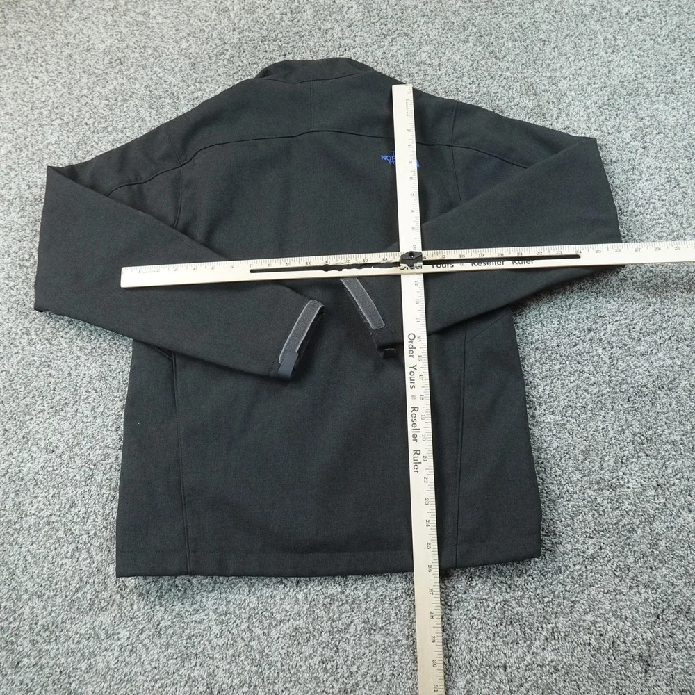 North Face Jacket Mens S Black Aped Bionic Softshell Full Zip Fleece Lined Coat